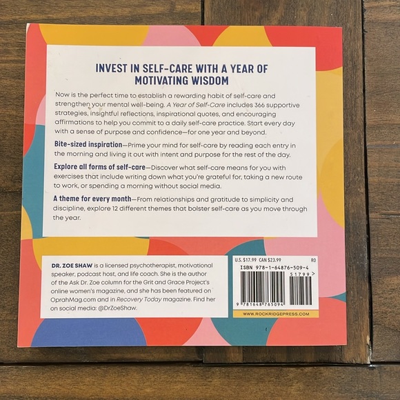 COPY - NWOT A Year of Self-Care by Sr. Zoe Shaw Paperback Book. - Picture 2 of 3